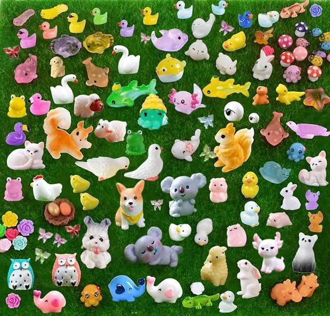 150 Pcs Mini Resin Animals Miniature Animals Figurines Tiny Resin Animals Small Animals Figures Mini Animals for Garden Décor Micro Landscape Ornaments Kit Fairy Garden Dollhouse Accessories by GreenHaven Gardens
