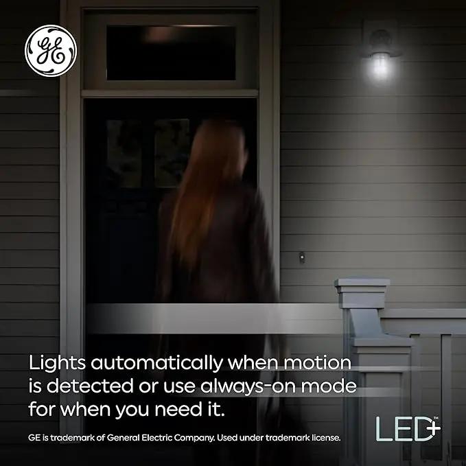 GE LED+ Motion LED Light Bulbs, PAR38 Outdoor Security Floodlights, 15W, Warm White (3 Pack) by GreenHaven Gardens