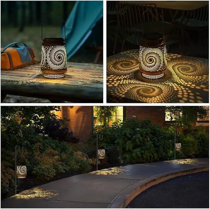 Spiral Lamp Gifts for Mom/Grandma/Women/Sister Solar Light Gifts Mother Day Gift Solar Lanterns Outdoor Waterproof Lights LED Jar Hanging Lamps Decor for Garden Yard Patio by GreenHaven Gardens