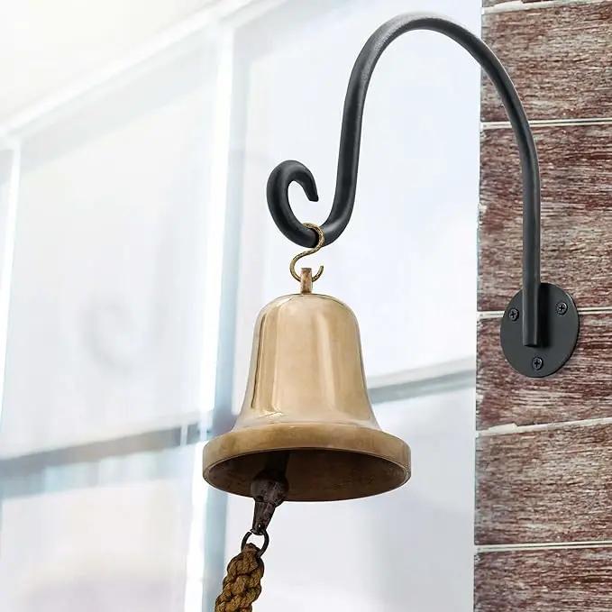 AJART Hanging Plant Hanger Outdoor: Bird Feeder Wall Hooks - 8 Inch Plant Bracket Hook for Hanging Flower Baskets 2 Pieces by GreenHaven Gardens