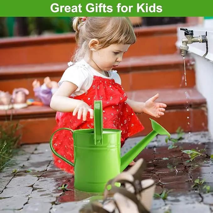 Finderomend Watering Can, Metal Watering Can 1.5L/51oz, Iron Art for Watering Bucket Home Office Small Portable Indoor Watering Equipment (Green) by GreenHaven Gardens