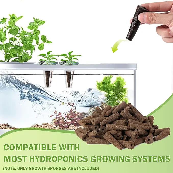 80 Pack Grow Sponges for Hydroponics,Replacement Root Growth Sponges Seed Starter Pods Compatible with AeroGarden Seed Starter Sponges Kit for Hydroponic Indoor Garden System by GreenHaven Gardens