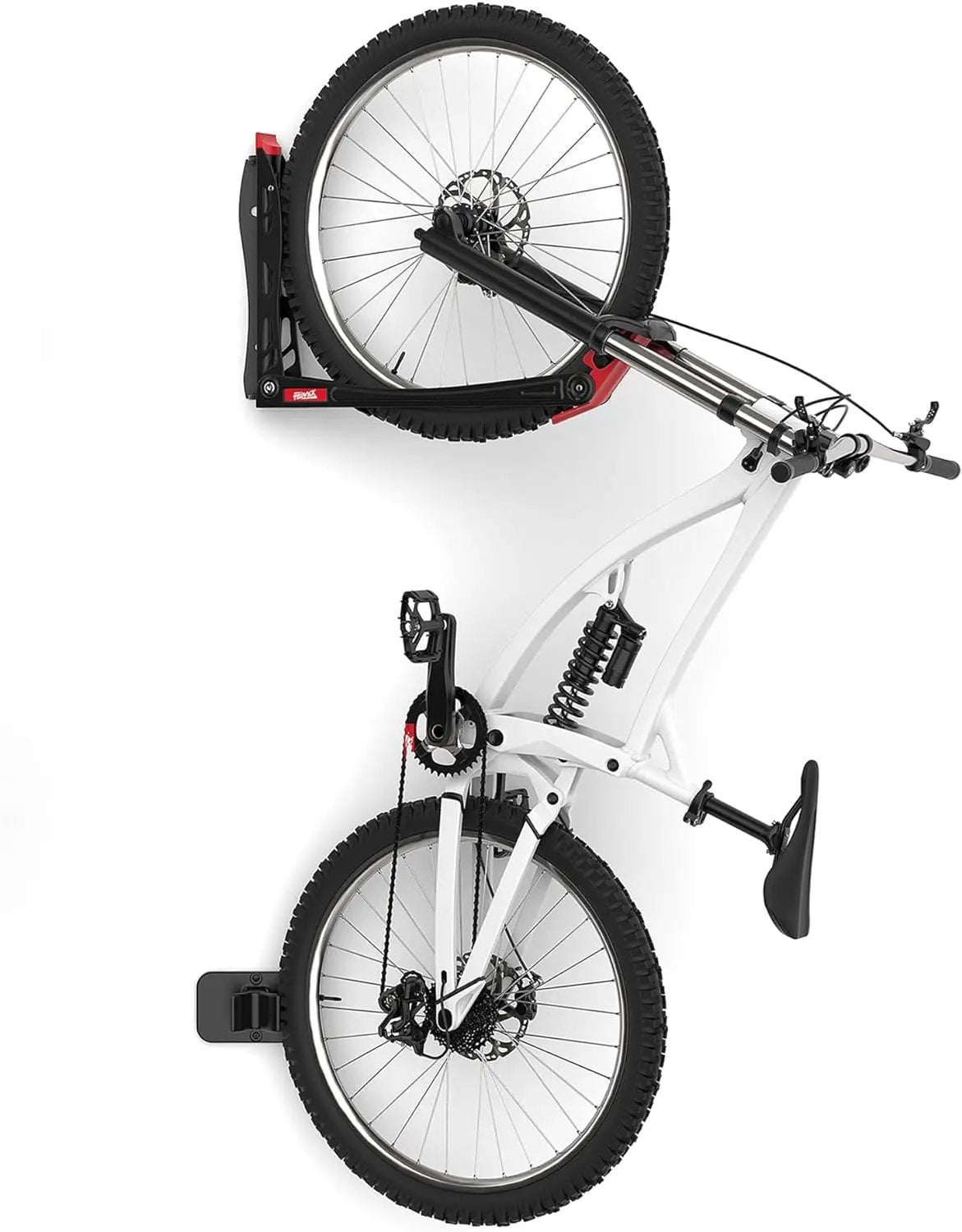 TORACK BIKEPAL No Lift Swivel Bike Rack, Space Saving Vertical Wall Mount Bike Holder for Garage Storage (1 Pack) by GreenHaven Gardens