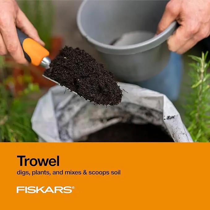 Fiskars 3-in-1 Garden Tool Set, Includes Trowel, Transplanter, and Cultivator for Outdoor Gardening, Ergonomic Yard Tool Kit by GreenHaven Gardens