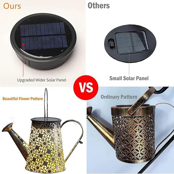 Solar Watering Can Lights, Large Retro Metal Hanging Solar Lights Outdoor Waterproof, Gardening Gifts for Mom Grandma Women Birthday, Garden Decor Yard Light Outside for Porch Landscape Patio by GreenHaven Gardens