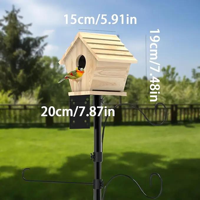 Bird Houses for Outside,Wooden Birdhouse Finch Cardinals Hanging, Birdhouse Nesting Box for Wild Bird Viewing,Funny Patio and Outdoor Yard Decoration (House) by GreenHaven Gardens