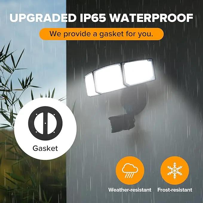LUTEC 2 Pack 72W 7500LM LED Security Lights Motion Sensor Light Outdoor, 5000K Daylight, IP65 Waterproof, Dusk to Dawn, 3-Head Motion Detected Flood Light for Garage, Yard, Porch(Black) by GreenHaven Gardens