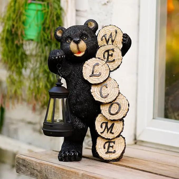 Solar Garden Decor Statues Figurine: Garden Art for Patio Balcony Yard Lawn - Unique Christmas Birthdays Gifts for Mom Grandma Women Wife Sister by GreenHaven Gardens