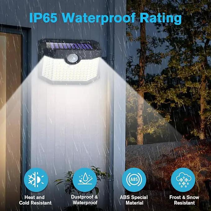 Aootek Solar Lights 4 Packs, Motion Sensor Light IP65 Waterproof with 3 Lighting Modes,Solar Lights Outdoor Waterproof for Garden Patio Garage Yard Deck by GreenHaven Gardens
