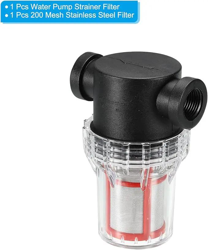 PATIKIL 1/2 Inch Water Pump Strainer Filter, Pipe Water Pump Strainer with 200 Mesh Stainless Steel Filter Screen for Irrigation Garden by GreenHaven Gardens
