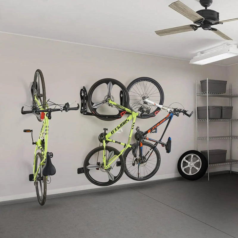 Ultrawall BIKEPAL Swivel Bike Racks - No Lift Wall-Mounted Bike Storage Solution for Home & Garage by GreenHaven Gardens