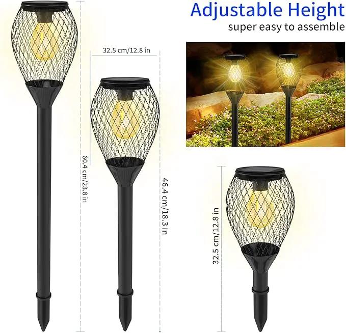4 Pack Solar Lights Outdoor Waterproof, Solar Pathway Lights, Auto On/Off LED Landscape Decorative for Garden,Lawn,Yard, Walkway, Driveway. by GreenHaven Gardens
