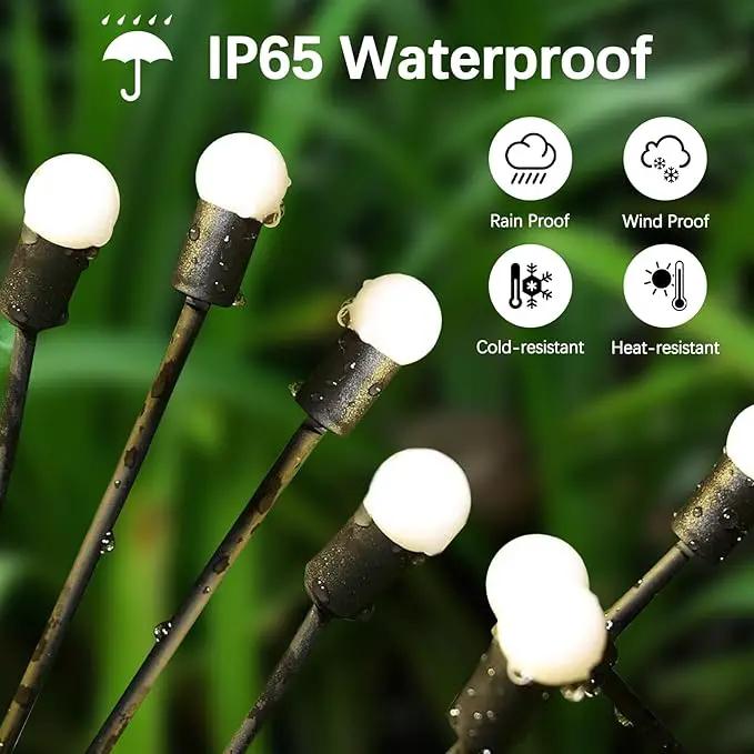 Warm-2Pack 16LED Firefly Warm Changing Lights,Garden Solar Lights Outdoor Decorative,Yard Waterproof Solar (Warm-2pcs) by GreenHaven Gardens