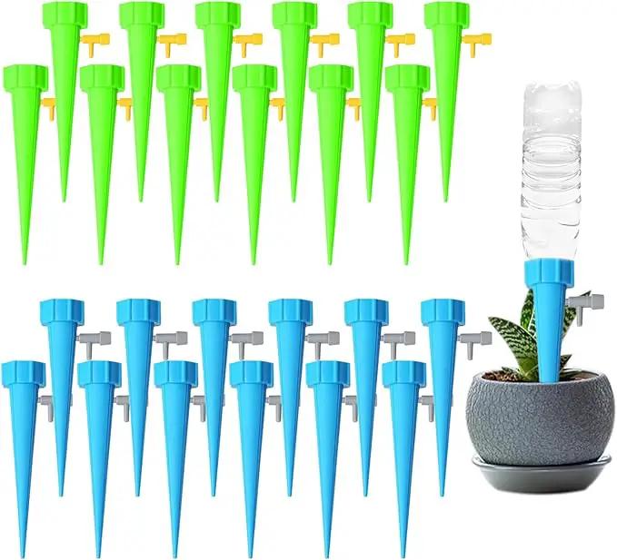 24PCS Self Watering Spikes for Plants, Self Watering Planter Insert with Adjustable Drip Valve, Auto Vacation Plant Watering Devices Plants Water System by GreenHaven Gardens