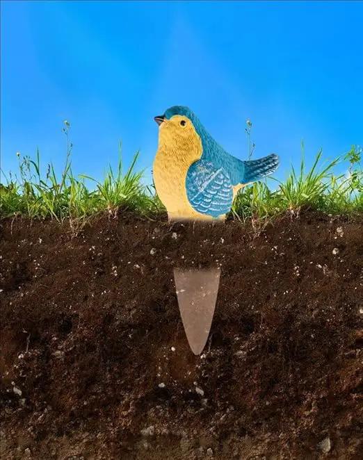 4 Pack Plant Watering Devices, Magpie Shape Terracotta Watering Spikes, Vacation Self Watering Planter Insert, Automatic Plant Waterer for Indoor Outdoor Plants (Smart Magpie) by GreenHaven Gardens