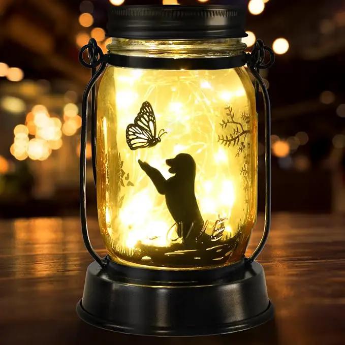 Kyoryuger Dog Solar Lanterns Retriever Dog Solar Lights Golden Retriever Gifts for Women Men Dog Lovers Gifts Decorative Hanging Dog Lanterns with Stake for Yard Lawn Garden Decor Outdoor Dog Light by GreenHaven Gardens