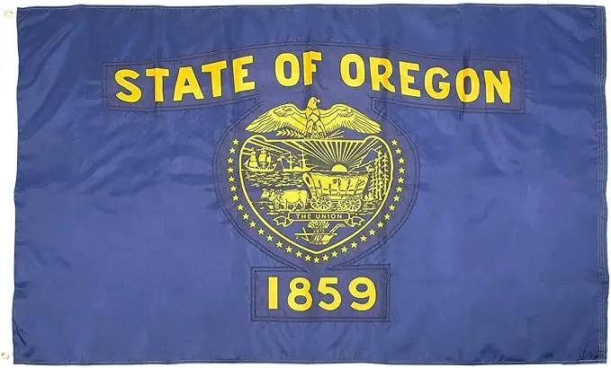 FlagSource Oregon Nylon State Flag, Made in the USA, 3x5' by GreenHaven Gardens