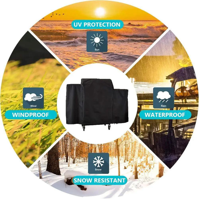 600D Grill Cover Fits for Pit Boss 700FB, 700D, 700S, 700SC Wood Pellet Series Grills, Replace for Pit Boss 73701 Heavy Duty Waterproof Grill Cover, Fade Resistant, 56" x 29" x 38" by GreenHaven Gardens