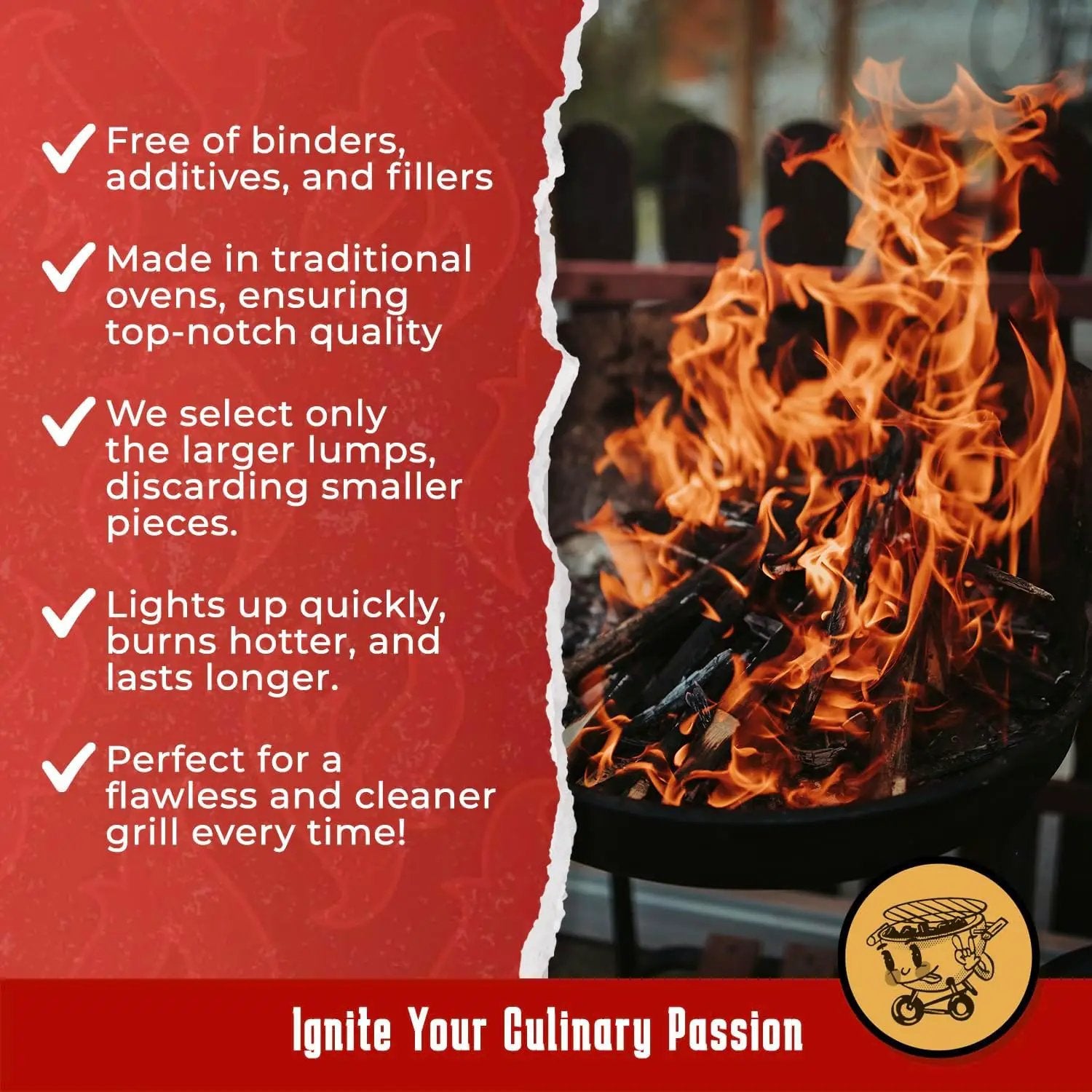 Premium Quality Wood Lump Charcoal for Grilling - 100% Natural Paraguayan Wood, Sustainable, Long-Lasting Lump Wood Charcoal for BBQs, Smokers, and Outdoor Cooking (8kg/17.6 lbs) by GreenHaven Gardens
