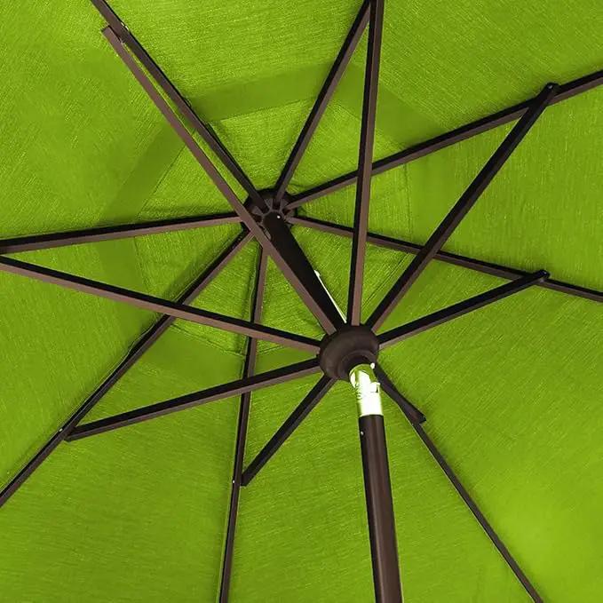 EliteShade USA 10-Year-Non-Fading 10Ft Market Umbrella Patio Umbrella Outdoor Table Umbrella with Ventilation, Macaw Green by GreenHaven Gardens