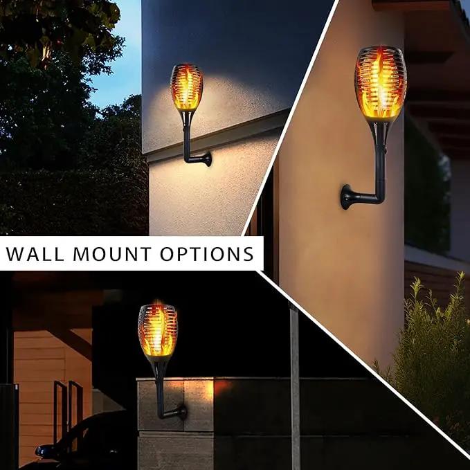 I-SHUNFA 96 LED Outdoor Waterproof Solar Torch Lights with 3 Modes—Flickering Flame, Fade Effect, or Full Brightness! Automatic On/Off Landscape Decorations and Security Lights by GreenHaven Gardens