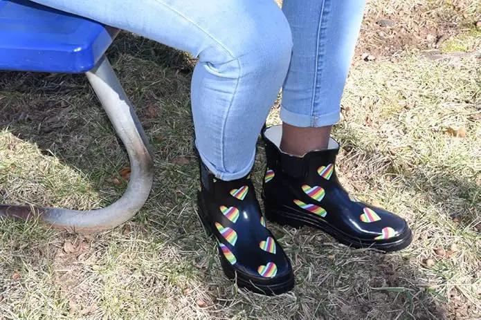NORTY - Womens Ankle Rain Boots - Ladies Waterproof Winter Spring Garden Boot runs ½ size large by GreenHaven Gardens