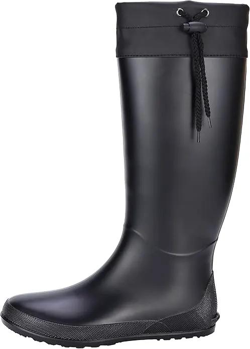 Asgard Packable Tall Rain Boots for Women Waterproof Rubber Garden Boots Ultra Lightweight Flat Mud Boots- NOT FOR WIDE CALF by GreenHaven Gardens