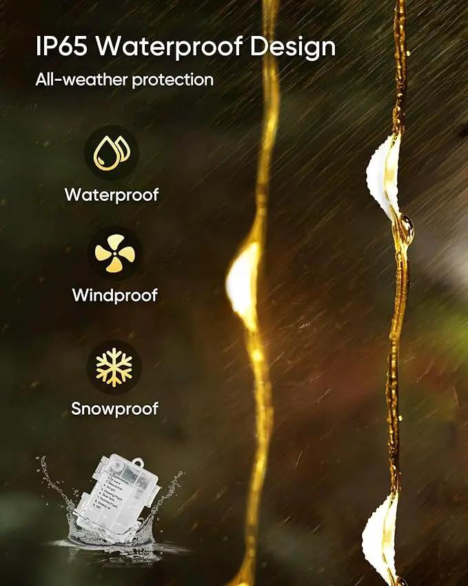 Homemory 4 Pack 20 Ft 60 LED Fairy Lights Battery Operated Christmas Lights with Remote Waterproof 8 Modes Firefly Twinkle String Lights for Party Bedroom Wedding Halloween Decorations by GreenHaven Gardens