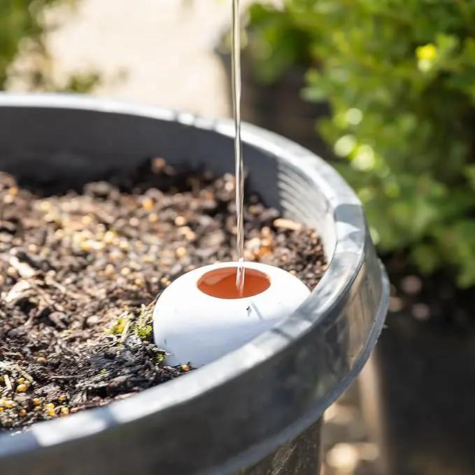 Plant Self Watering Globes - Terracotta Watering Spikes - Slow Release Olla Pots - Holds 16 oz - Drip Irrigiation Olla System by GreenHaven Gardens