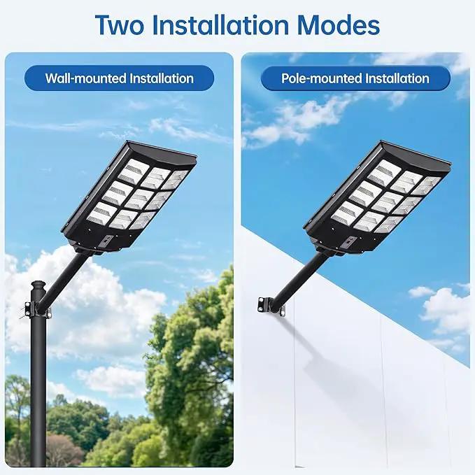 6000W Solar Street Lights Outdoor – 240,000LM 7000K LED with Motion Sensor, 324 LEDs, 240° Wide Angle, IP65 Waterproof, Dusk to Dawn Solar Flood Lights for Yard, Parking Lot, Garage by GreenHaven Gardens