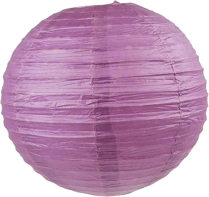 WYZworks - Round Paper Lanterns 10 Pack (Purple Plum, 10") - Hanging Paper Lanterns Lamp for Wedding, Birthday, Party and Home Decorations with 8", 10", 12", 16" Option by GreenHaven Gardens