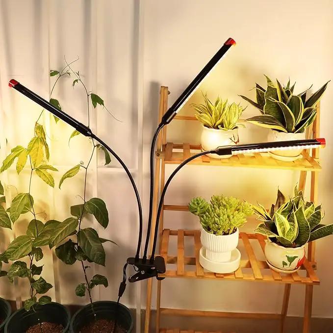 Clip Grow Light 27W 3000 Lumen, Grow Lights for Indoor Plants Full Spectrum, 2024 Brightest LED Plant Grow Light for Houseplants, Bonsai, Pot Plants, Growing Lamp with 4,8,12 Hr Timer by GreenHaven Gardens