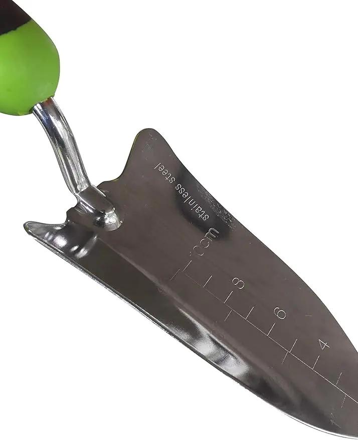 Garden Guru Transplanter Trowel Shovel - Stainless Steel - Rust Resistant - Ergonomic Grip - Perfect Hand Shovel Tool for Gardening Weeding Transplanting and Digging in Garden Beds by GreenHaven Gardens