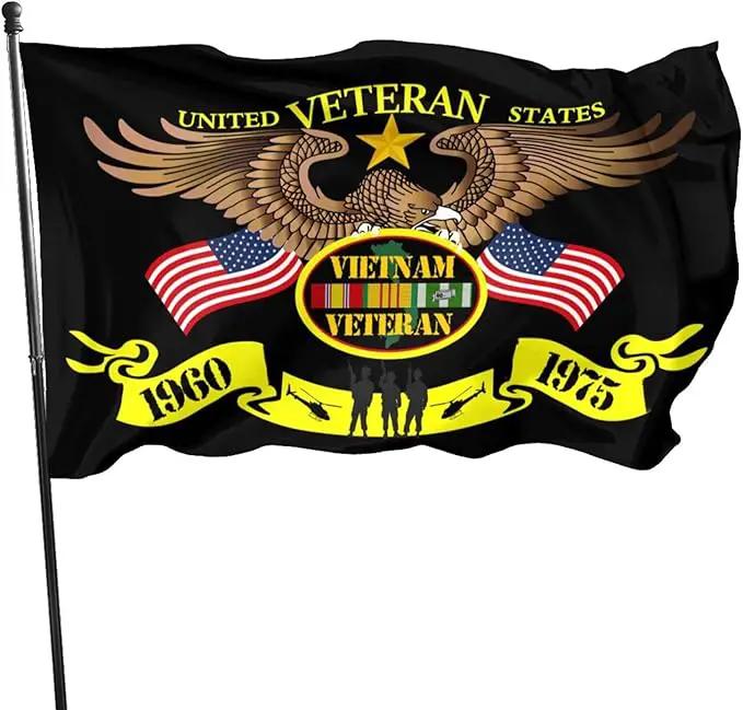 Vietnam Veteran Flag 3x5 Ft Indoor/Outdoor Yard Garden Lawn Holiday Decoration Banner Sign by GreenHaven Gardens