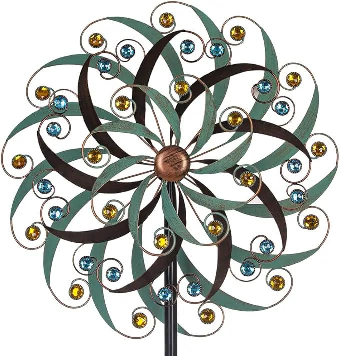 Stargarden Large Metal Wind Spinners for Outdoor, Metal Yard Art Wind Sculptures & Spinners for Yard and Garden Decorations (20x80 Inches) by GreenHaven Gardens