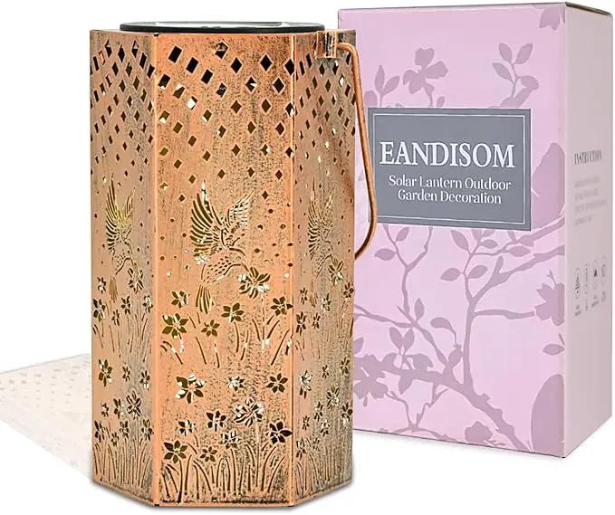 Hummingbird Solar Lanterns Outdoor Waterproof - Birthday Gifts for Women, Men, Mom, Mothers Day Gifts, Solar Lights Outdoor Hanging Garden Decor for Outside, Patio, Outdoor, Yard, Lawn, Balcony by GreenHaven Gardens
