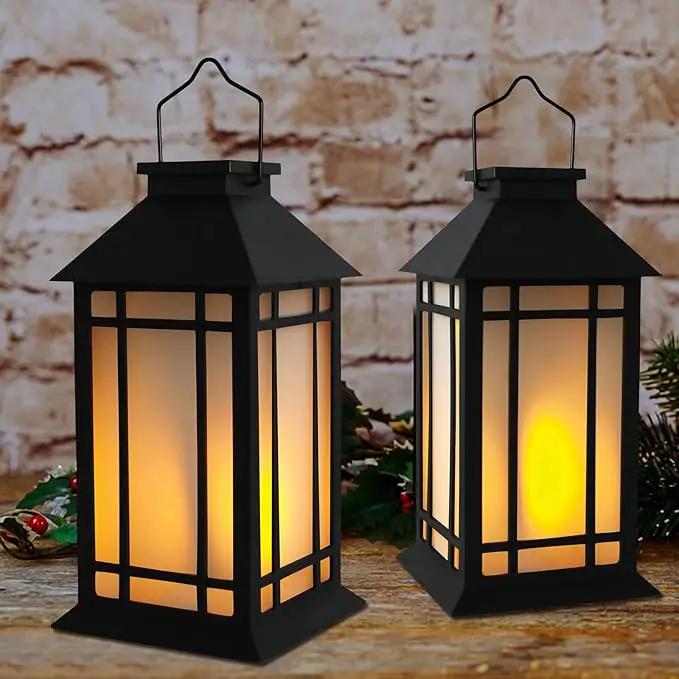 13-Inch IP65 Waterproof Battery-Powered Outdoor Lantern with Led Flameless Candle and 6-Hour Timer - Decorative Lantern for Patio & Garden(2 Pack) by GreenHaven Gardens