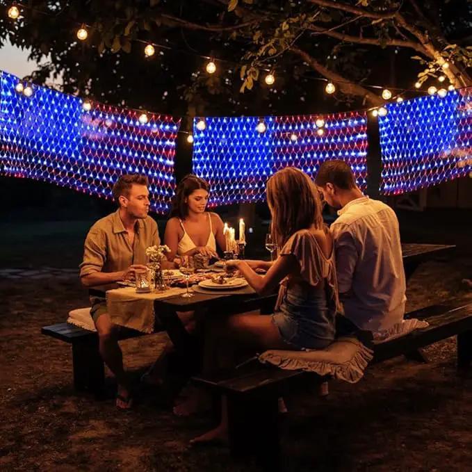 MUYUN 420 LEDs American Flag Lights, Waterproof LED US Light, United States Flag Light for Garden, Festival, Holiday, Party Decoration, Christmas Decorations by GreenHaven Gardens