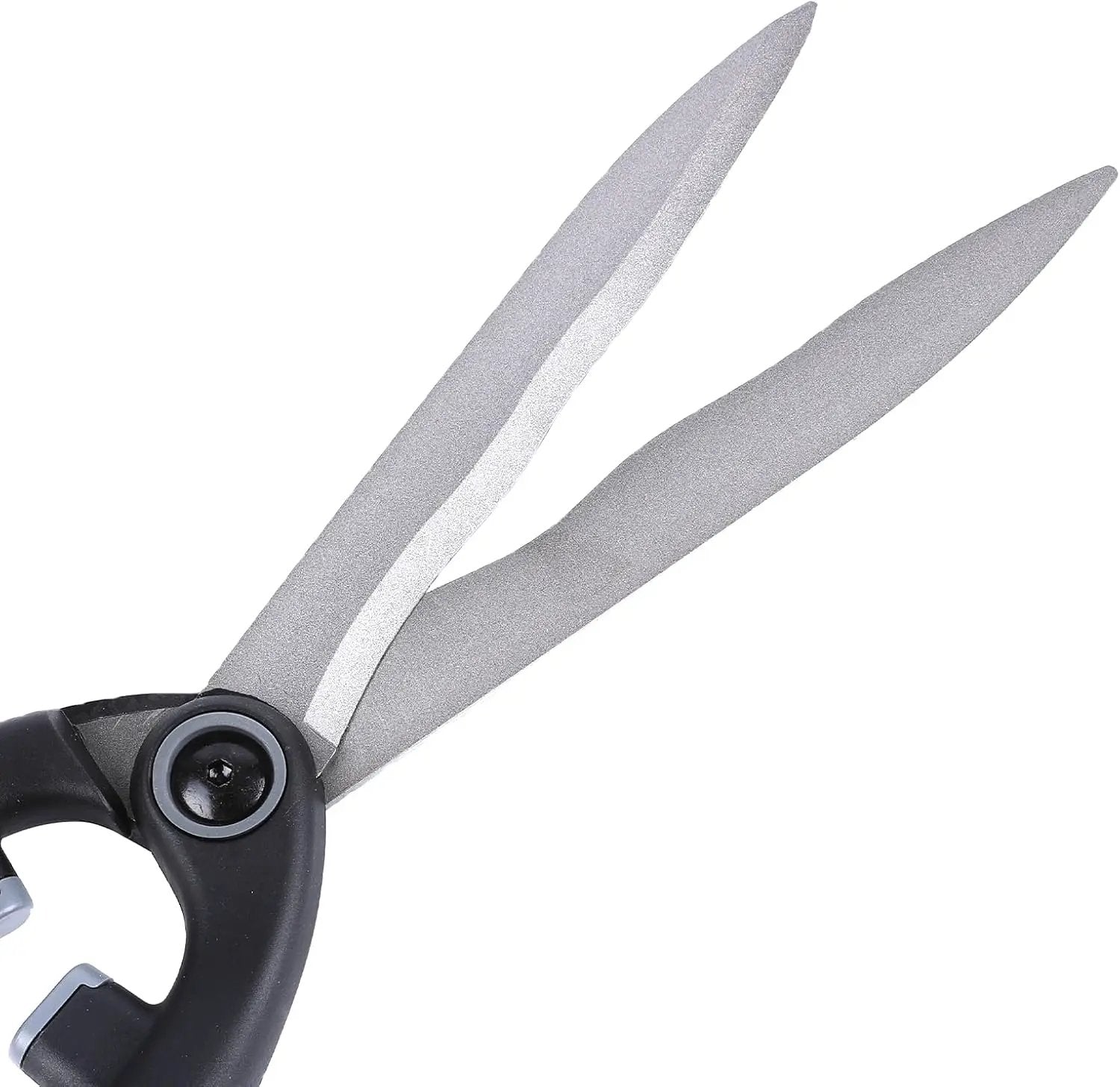 Garden Hedge Shears for Trimming and Shaping Shrubs with SK5 High Carbon Steel Non-Stick Blades, Shock-Absorbing Bumpers & Lightweight Handles by GreenHaven Gardens