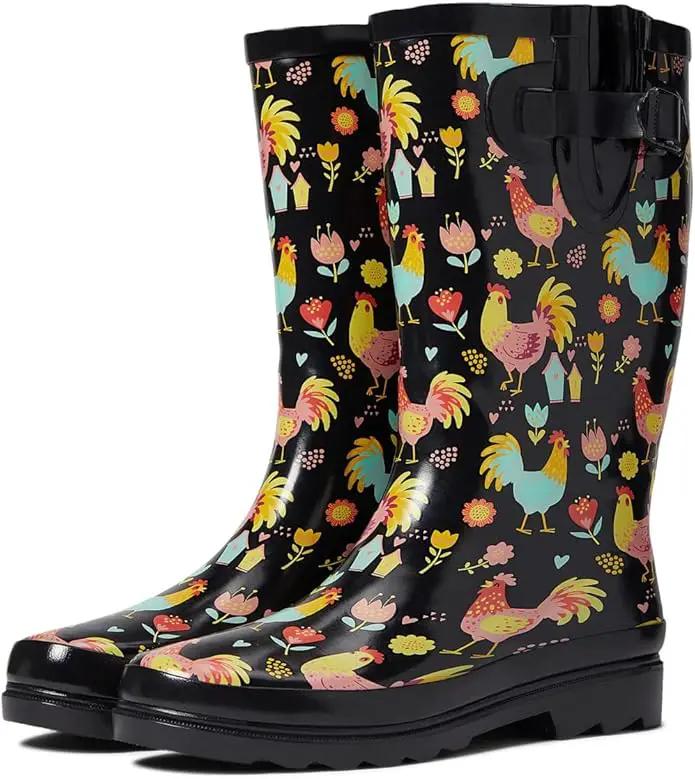 Western Chief Women's Tall Waterproof Rain Boot Outdoor Garden Shoes by GreenHaven Gardens