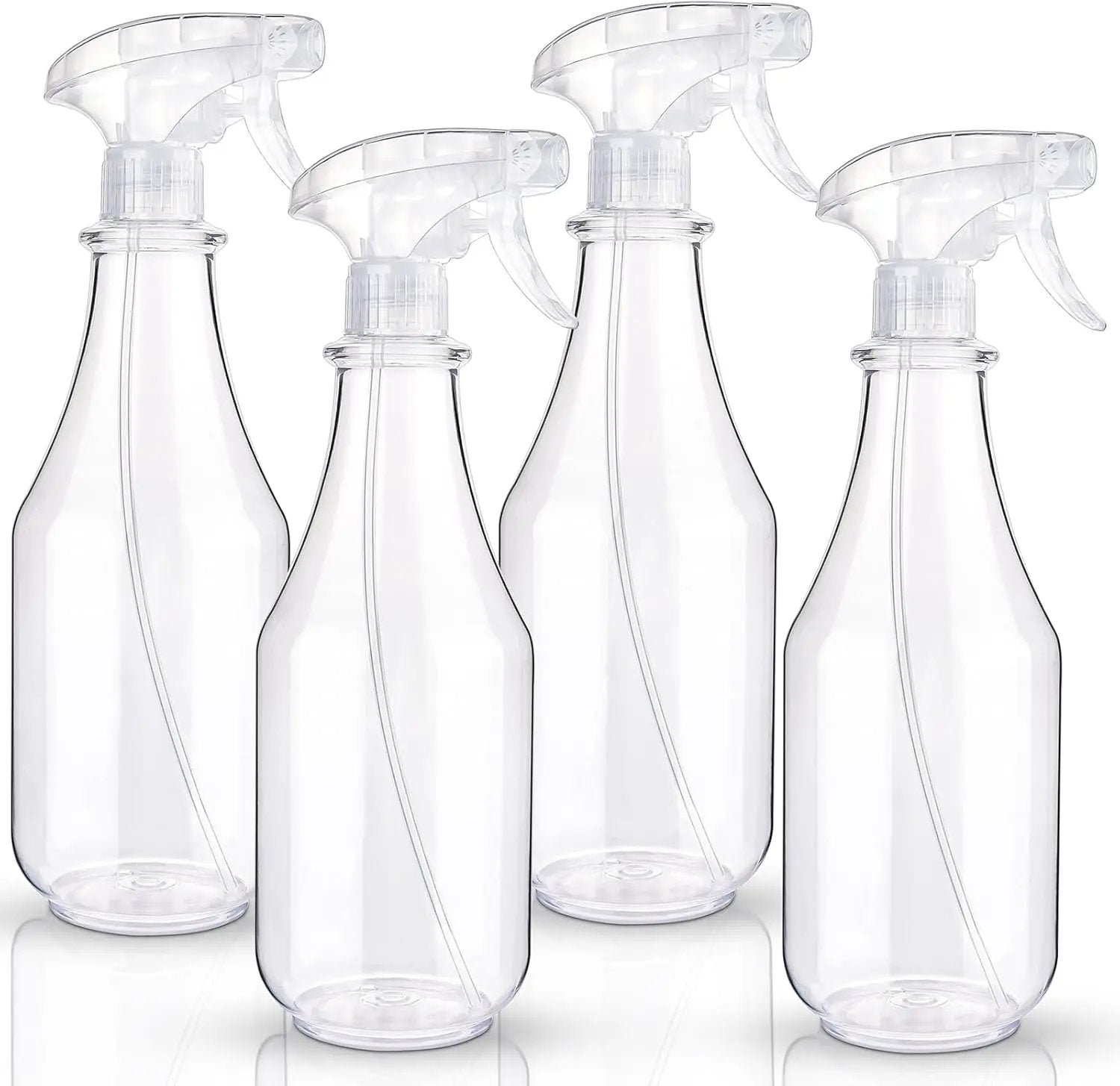 Plastic Spray Bottles Empty Spray Bottle 28.4oz Heavy Duty Spraying Bottles Mist/Stream Water Bottle for Cleaning Solutions, Plants, Pet, Essential Oils, Hair (Clear4) by GreenHaven Gardens
