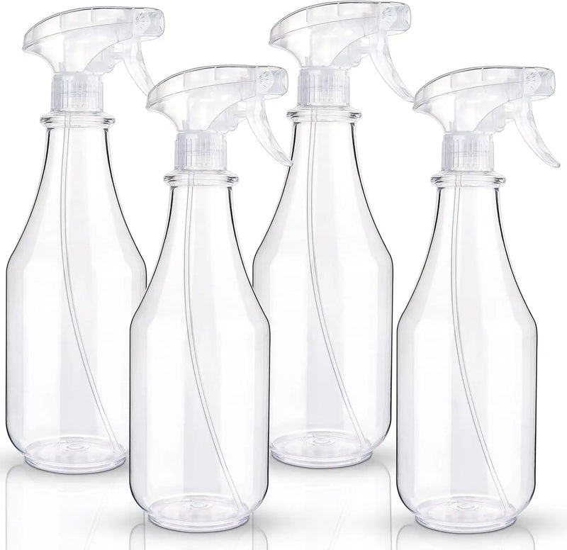 Plastic Spray Bottles Empty Spray Bottle 28.4oz Heavy Duty Spraying Bottles Mist/Stream Water Bottle for Cleaning Solutions, Plants, Pet, Essential Oils, Hair (Clear4) by GreenHaven Gardens