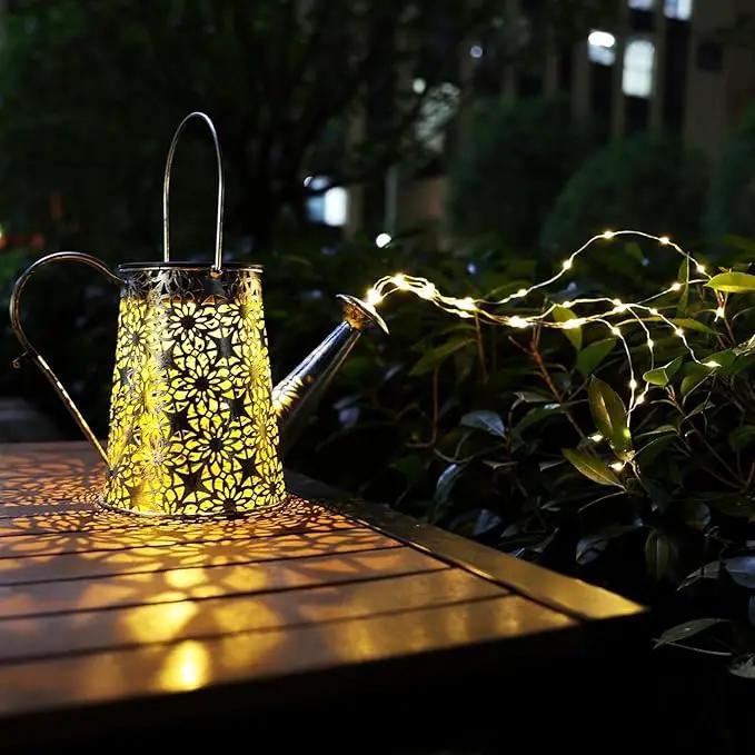Solar Watering Can Lights, Large Retro Metal Hanging Solar Lights Outdoor Waterproof, Gardening Gifts for Mom Grandma Women Birthday, Garden Decor Yard Light Outside for Porch Landscape Patio by GreenHaven Gardens