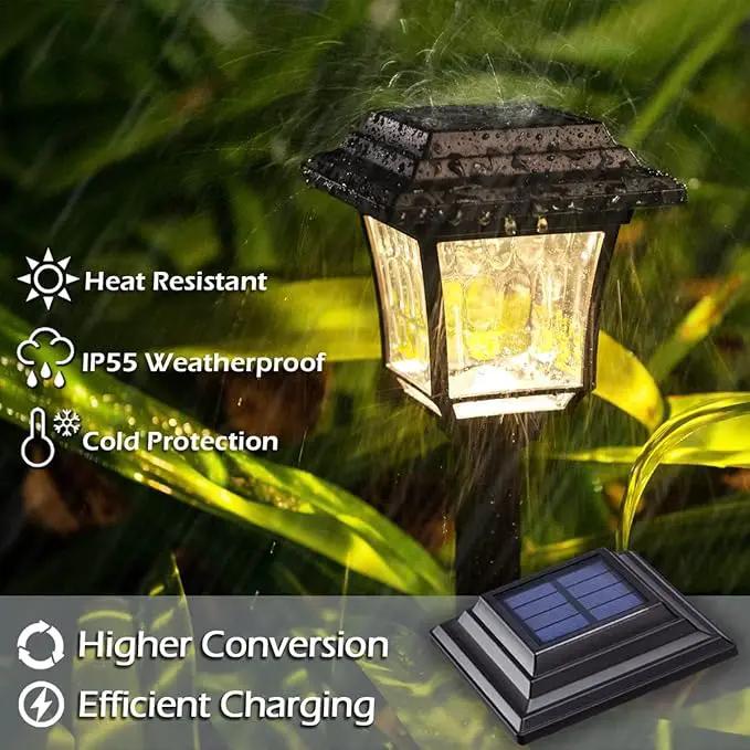 LeiDrail Solar Pathway Lights 8 Pack Solar Garden Lights with 2 Modes Waterproof Outdoor Path Light Warm White/Cool White LED Landscape Lighting for Yard Lawn Sidewalk Driveway Garden by GreenHaven Gardens