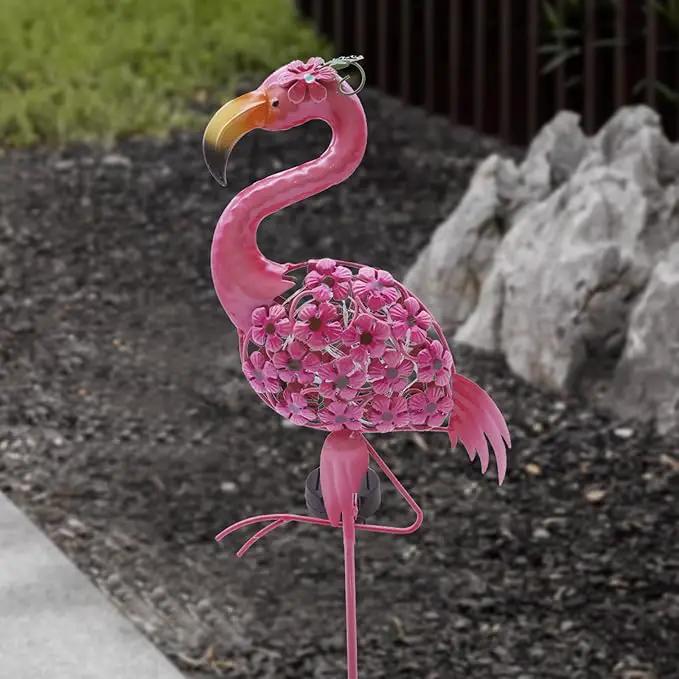 Flamingo Decor-Solar Garden Decor,Pink Flamingos for Yard-Patio Lawn Balcony Backyard Decorations,Flamingo Birthday Gifts for Women by GreenHaven Gardens