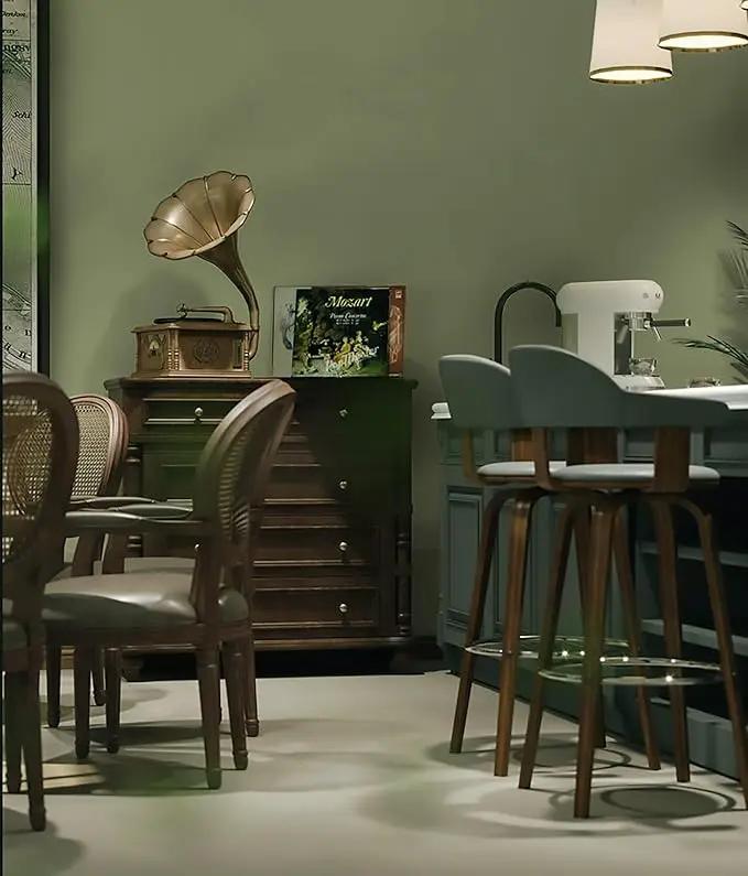 Dimoon 78.7''x17.7'' Green Peel and Stick Wallpaper Contact Paper Modern Self Adhesive Wall Paper Removable Renter Friendly Textured Solid Color Shelf Cabinet Vinyl Roll (78.7''x17.7'',Olive Green) by GreenHaven Gardens