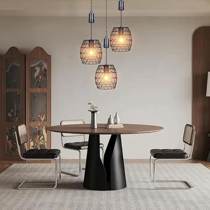 Larekook 6 Hours Timer Battery Operated Outdoor Hanging Light — Outdoor Indoor Pendant Chandelier Waterproof Porch Gazebo Patio Pendant Lantern Chandelier Lighting-Out Auto On/Off by GreenHaven Gardens