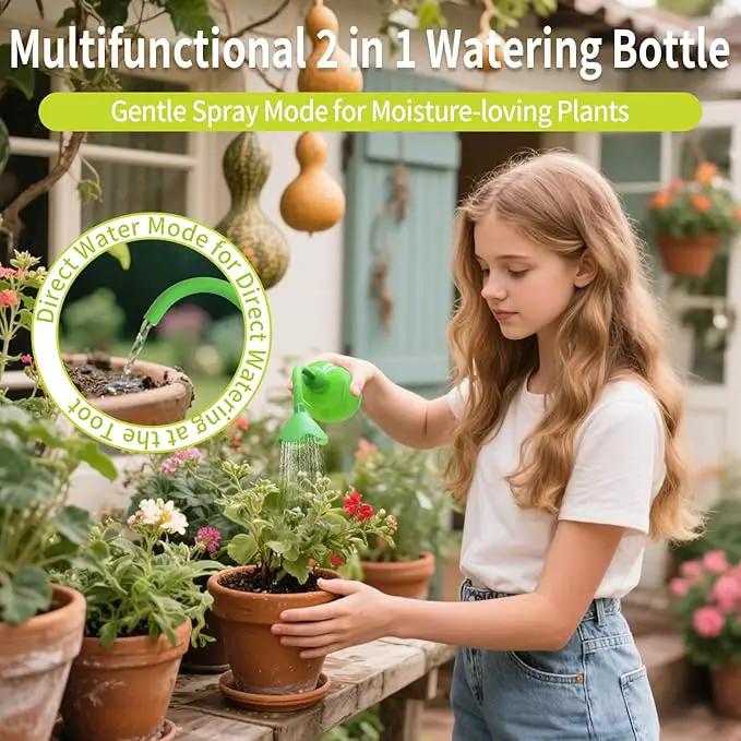 Squeeze Bottles for Plants, 11oz Small Watering Can for Succulent, Muti-function Squirt Bottle for Seedling Watering, Wash, tattoo, Cyan by GreenHaven Gardens
