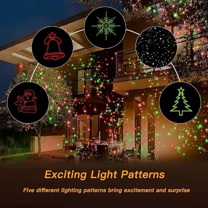 Christmas Lights Projector Outdoor, Waterproof Christmas Laser Lights with Remote Control for Outdoor Outside Christmas Decorations Farmhouse Christmas Decor by GreenHaven Gardens