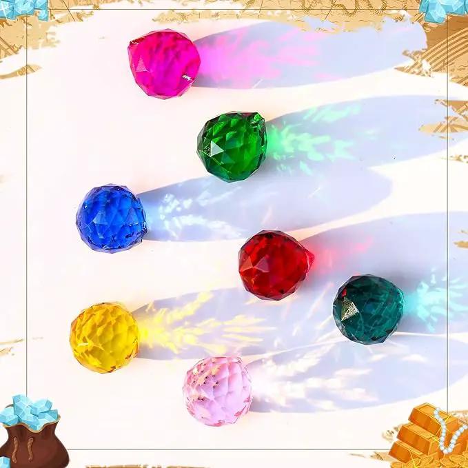 30 Pack Crystal Ball 20 mm Prism Suncatcher Sun Catchers Hanging Crystals Prisms for Windows Gift Feng Shui (Multicolor) by GreenHaven Gardens